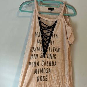 Express off the shoulder short sleeve top